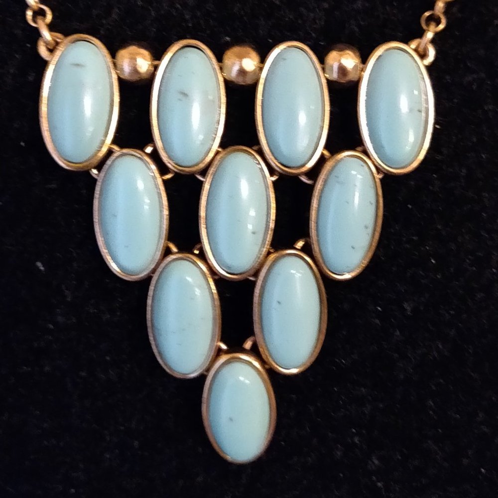 Lucky Brand Turquoise Colored Triangular Necklace